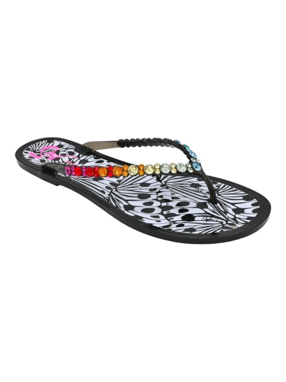 New Sophia Webster Esme embellished sandals/flops